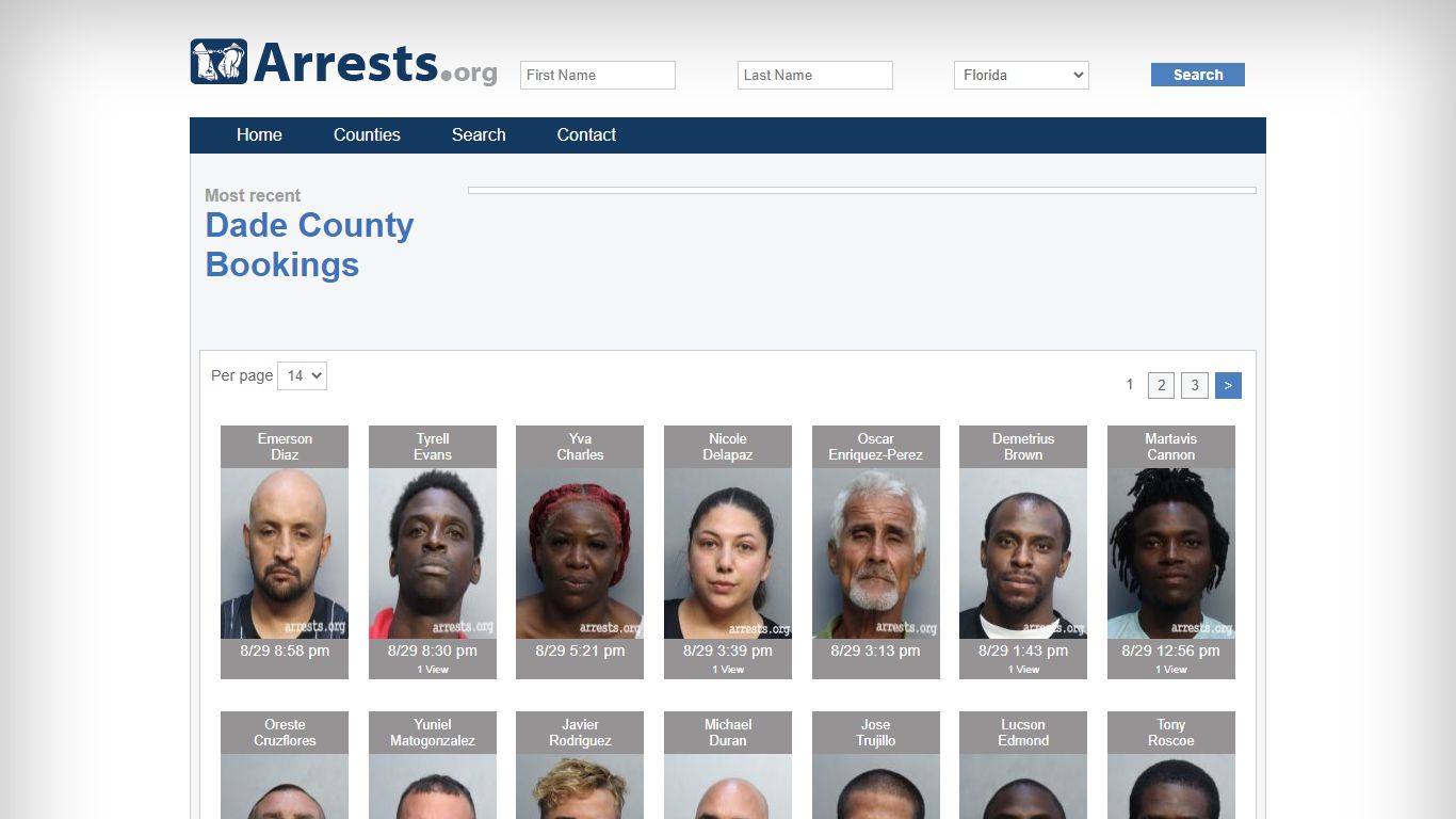 Dade County Arrests and Inmate Search